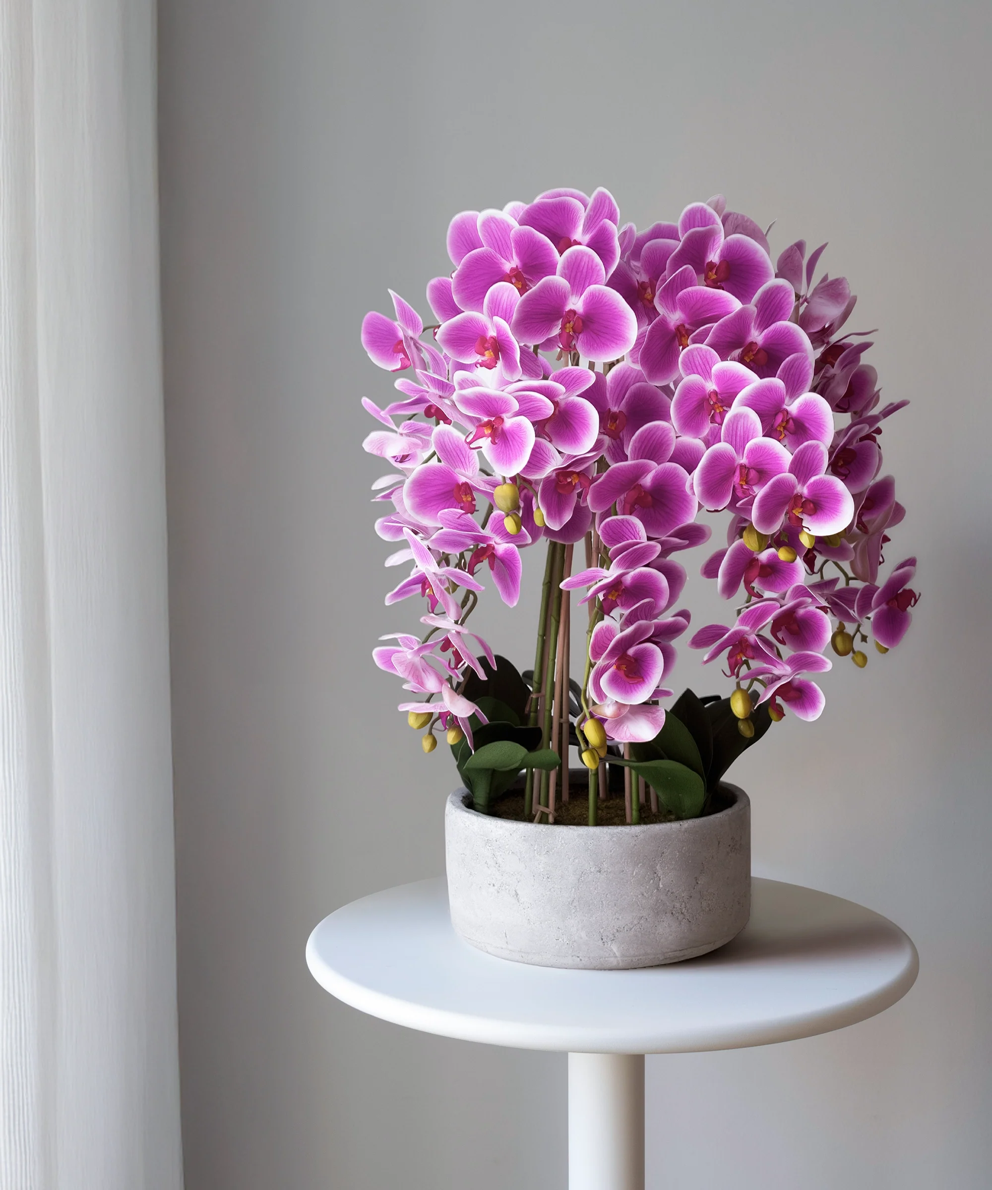 Orquídea artificial con Maceta de cerámica Sira - Image 4